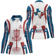 Load image into Gallery viewer, Texas Flag Longhorn Disc Golf Shirt Custom Patriotic Disc Golf Shirts For Women Golf Gifts LDT0268