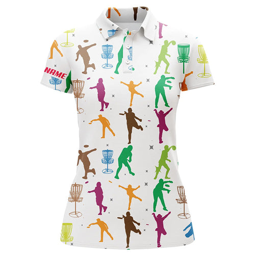 Colorful Disc Golfers Seamless Womens Disc Golf Polos Custom Women Disc Golf Tops Golf Gifts LDT1346