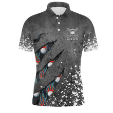 Load image into Gallery viewer, Paint Splash 3D Mens Golf Polo Shirts Personalized Fire Flame Golf Shirts For Mens Golf Gifts LDT1050