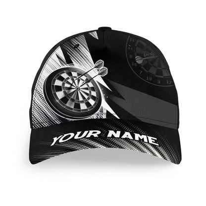 Personalized Black White Baseball Darts Hat Custom Cool Darts Cap For Dart Team Darts Gifts LDT1280