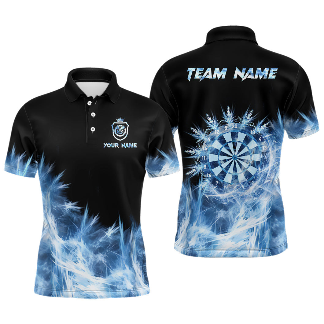 Ice Blue Light Mens Darts Polo Shirt Customized Darts Shirt For Men Darts Team Jersey LDT0631