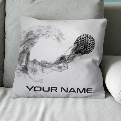Smoke Golf Ball Custom Golf Throw Pillow Personalized Cool Golf Gifts LDT1124