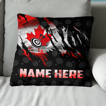 Smoke Canada Flag Custom Darts Pillow Patriotic Personalized Darts Gifts LDT1181