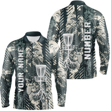 Load image into Gallery viewer, Personalized Wild Grunge Mens Disc Golf Polo Shirt Custom Disc Golf Shirts For Men Golf Gifts LDT0515