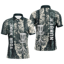 Load image into Gallery viewer, Personalized Wild Grunge Mens Disc Golf Polo Shirt Custom Disc Golf Shirts For Men Golf Gifts LDT0515