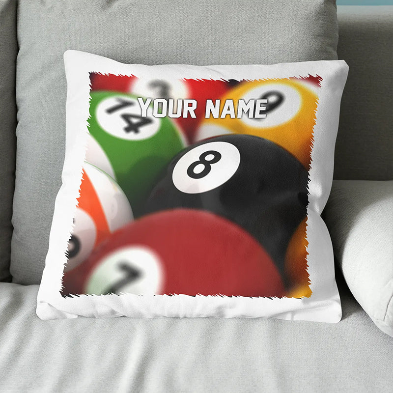 Personalized Billiard 8 Ball Pillow Custom Pillow Gifts For Pool Players VHM0843