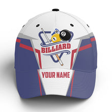 Load image into Gallery viewer, Personalized Customized Billiard 8 Ball Pool Player Cap Hats For Men And Women, Custom Billiards Hat VHM0308
