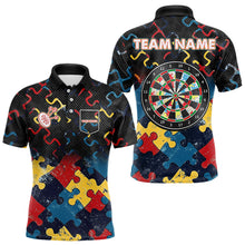 Load image into Gallery viewer, Funny Colorful Pattern Dart Shirt With Pocket Option Custom Men Dart Jersey TDM3695