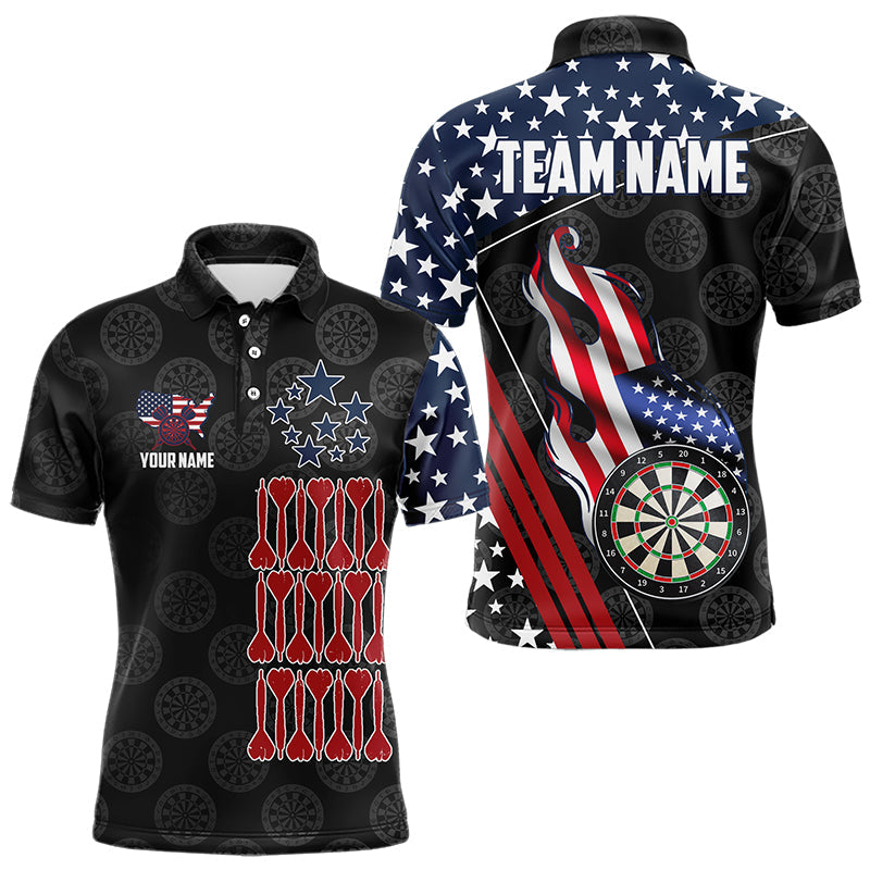 Personalized American Flag Dartboard Waving Men Darts Shirts Custom Patriotic Darts Team Jerseys TDM3403