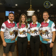 Load image into Gallery viewer, Funny Beer 8 Ball Pool Billiard Shirt For Women Custom Billiard Team Jersey Polo &amp; 1/4 Zip TDM6052