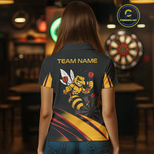 Load image into Gallery viewer, Funny Bee Custom Dart Shirts With Pocket Option For Women, Darts Team Jersey TDM3879