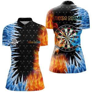 Personalized Dartboard Ice And Fire 3D Printed Women Darts Shirts Custom Darts Jerseys For Team TDM2474