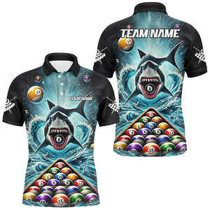 Personalized Pool Ball And Shark Billiard Shirts For Men Custom Unique Team League Billiard Jerseys TDM2970