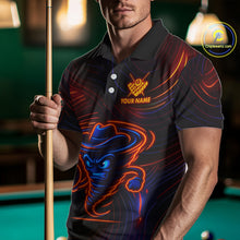 Load image into Gallery viewer, Funny Neon Tornado 8 Ball Billiard Shirt For Men Custom Pool Team Jersey Polo &amp; 1/4 Zip TDM5445