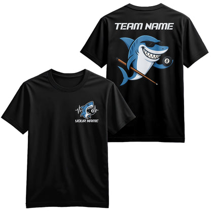 Custom Shark 8 Ball Billiard T-Shirts For Pool Player, Pool Team Shirts, Billiard Lover Shirts TDM3976