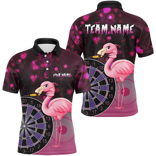 Personalized Pink Darts Flamingo Custom Darts Shirts For Men, Funny Darts Apparel, Best Darts Gift TDM2209