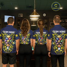 Load image into Gallery viewer, Personalized Tribal Flame 9 Ball Billiard Shirt For Women Custom 9 Ball Pool Team Jersey TDM5712