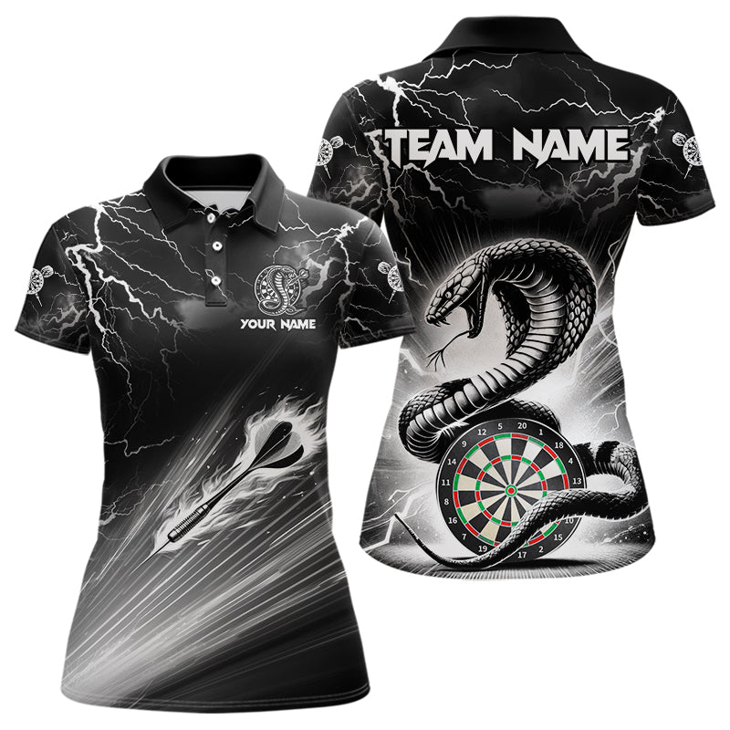 White And Black 3D Thunder Lightning Custom Cobra Snake Women Dart Shirt Jersey Best Dart Team Shirt TDM3721
