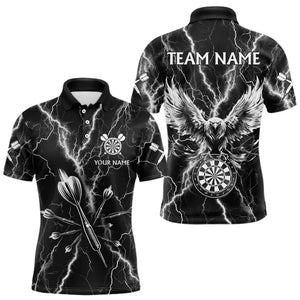 Personalized Black White Darts Arrow Thunder Lightning Dart Shirt For Men Custom Eagle Dart Jerseys TDM3730