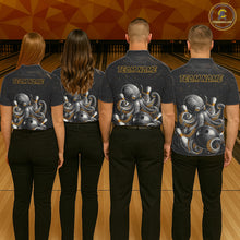 Load image into Gallery viewer, Personalized Funny Octopus Bowling Jersey For Men Custom Bowling Team Shirts Polo &amp; Quarter Zip TDM6518