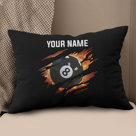 8 Ball Pool Fire 3D Printed Billiard Pillow Custom Unique Throw Pillow TDM0744