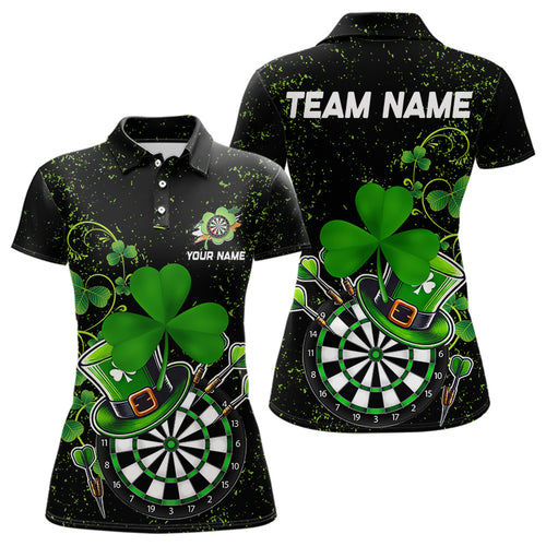 Luckiest Shamrock Grunge Dart Shirts For Women Custom Patrick Day Dart Jersey TDM3591