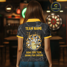 Load image into Gallery viewer, Funny Darts And Beer Aim For Fun Drink For Cheer Custom Women Darts Shirts, Drinking Darts Jerseys TDM4380