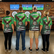 Load image into Gallery viewer, Green Lightning American Flag Eagle Dart Shirt With Pocket Option For Men TDM6552