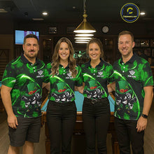Load image into Gallery viewer, Personalized St Patrick Day 8 Ball Billiard Shirt For Women, Funny Shamrock Luckiest Billiard Jersey TDM5538