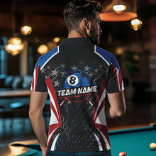 Load image into Gallery viewer, Personalized 8 Ball Pool Billiard Jerseys For Men Custom US Flag Billiard Shirts Team Pool Player TDM3632