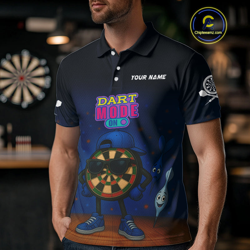 Funny Dartboard Dart Mode On Custom Dart Shirts For Men, Darts Jerseys Outfit, Darts Gifts  TDM4075