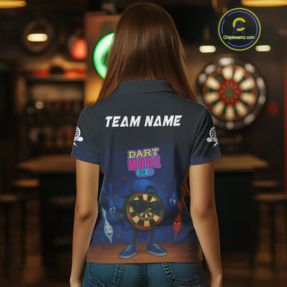 Funny Dartboard Dart Mode On Custom Dart Shirts For Women, Darts Jerseys Outfit, Darts Gifts  TDM4075