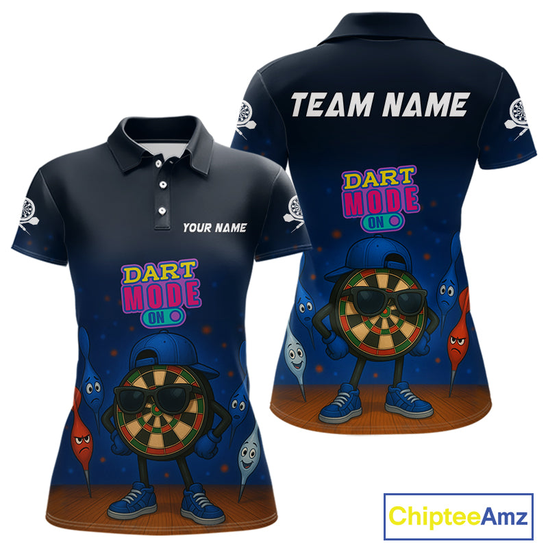 Funny Dartboard Dart Mode On Custom Dart Shirts For Women, Darts Jerseys Outfit, Darts Gifts  TDM4075