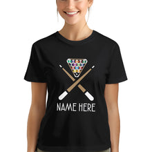Load image into Gallery viewer, Custom Name Funny Billiard T-Shirts, Gifts For Pool Player, Billiard Lover Shirts TDM3935