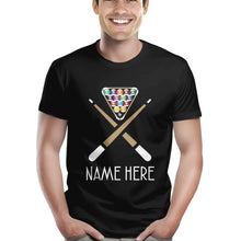 Load image into Gallery viewer, Custom Name Funny Billiard T-Shirts, Gifts For Pool Player, Billiard Lover Shirts TDM3935