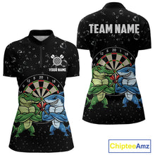 Load image into Gallery viewer, Personalized Funny Shark And Alligator Darts Shirt For Women Custom Darts Team Jersey, Darts Gifts TDM4900