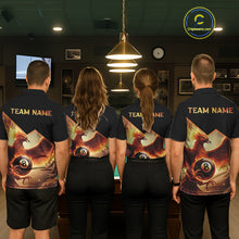 Load image into Gallery viewer, Orange 8 Ball Flame Phoenix Billiard Shirt For Women Custom Pool Team Jersey Polo &amp; Quarter Zip TDM5603