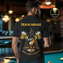 Load image into Gallery viewer, Funny DNA Yin-Yang Billiard Shirt For Men Custom Pool &amp; Beer That's Why I'm Here Billiard Jersey TDM6446