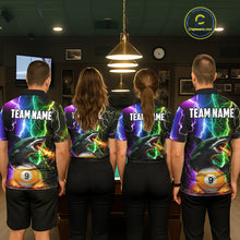 Load image into Gallery viewer, Colorful Lightning Shark 8 &amp; 9 Ball Billiard Shirt For Women Custom Pool Team Jersey Polo &amp; 1/4 Zip TDM5985