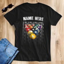 Load image into Gallery viewer, Custom Grunge 8 Ball Pool T-Shirts, Billiard Team League Shirts, Gifts For Pool Player TDM3950
