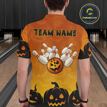 Load image into Gallery viewer, Personalized Orange Funny Bowling Halloween Shirt For Men Custom Bowling Team Jersey Outfit TDM4926