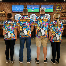 Load image into Gallery viewer, Funny Penguin Colorful Graffiti Darts Shirt For Men Custom Darts Team Jersey Polo &amp; 1/4 Zip TDM6466