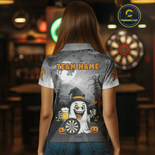 Load image into Gallery viewer, Funny Ghostly Beer Halloween Darts Shirt For Women Custom Halloween Gifts For Darts Lover TDM4948