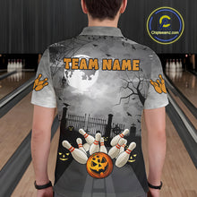 Load image into Gallery viewer, Funny Bowling Halloween Shirt For Men Custom Halloween Bowling Jersey Team Polo &amp; 1/4 Zip TDM4949