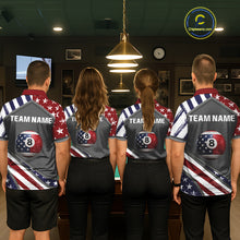 Load image into Gallery viewer, Patrioitc 8 Ball Pool Women Billiard Polo &amp; 1/4-Zip Shirt Personalized Billiard Team Jersey NYN2376