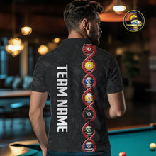Load image into Gallery viewer, DNA Billiard Shirts For Men Custom Funny Pool Balls Billiard Jerseys Team Polo &amp; Quarter Zip TDM3862