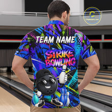 Load image into Gallery viewer, Funny Colorful Graffiti Pattern Bowling Shirts For Men Custom Bowling Team Jersey Polo &amp; 1/4 Zip TDM6528