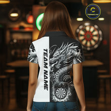 Load image into Gallery viewer, Custom Dragon Dart Shirts For Women, Personalized 3D Dart League Uniform Best Dart Jerseys |White TDM4239