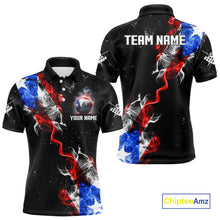 Load image into Gallery viewer, Personalize Puerto Rico Flag Smoke Billiard Shirt For Men Custom Patriotic 8 Ball Pool Team Jersey TDM0976