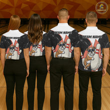 Load image into Gallery viewer, Personalized Funny Bulldog Bowling Shirts For Men Custom Bowling Team Jersey Polo &amp; 1/4 Zip TDM6595